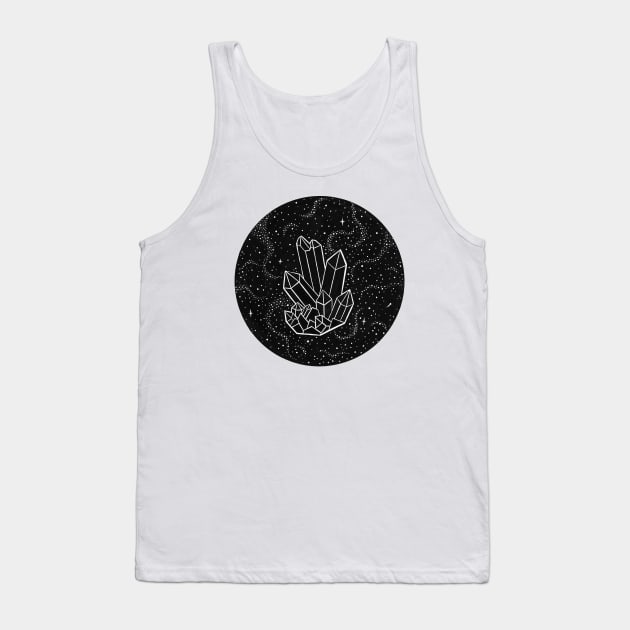 Quartz Crystal Galaxy Tank Top by CatherineBuggins